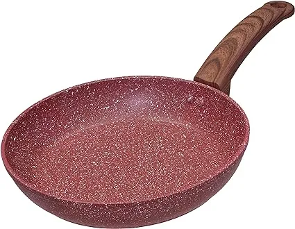 Easy Chef Always Red Granite Nonstick Frying Pan 8 inch