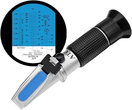 4-In-1 DEF Refractometer Ethylene Glycol, Propylene Glycol in Antifreeze Fluids