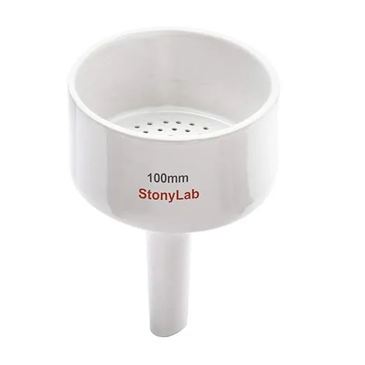 StonyLab Porcelain Buchner Funnel 100mm Porcelain Buchner