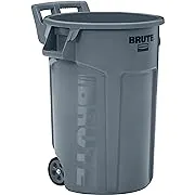 Rubbermaid 2131929 Vented Wheeled Brute Container 44 Gal Gray