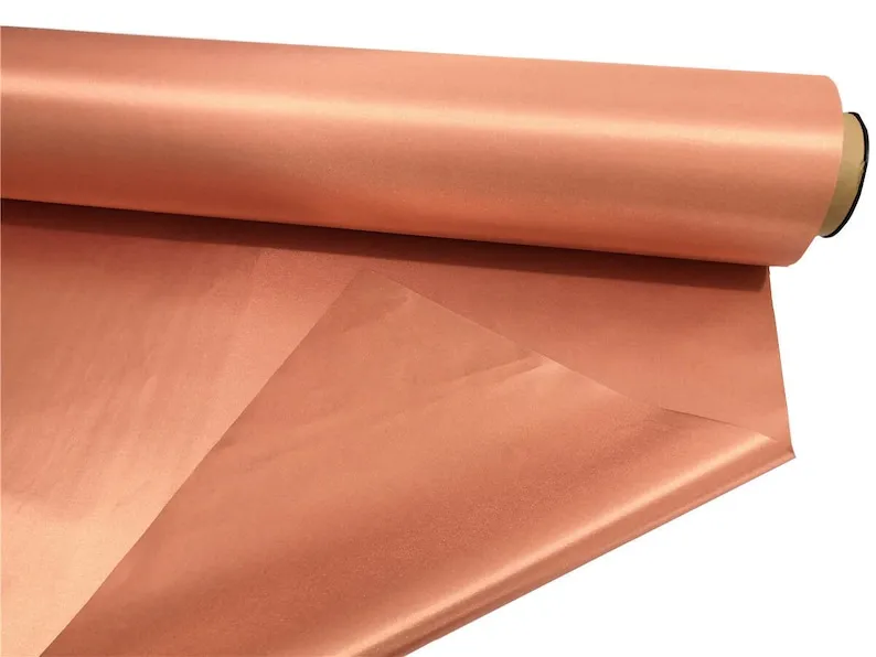 Golden Copper/Nickel RF EMF Shielding Fabric Smart Meters Electromagnetic Ground