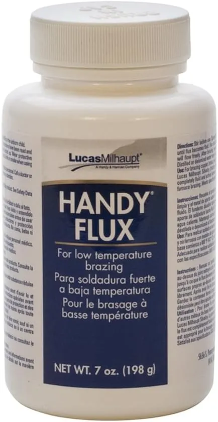 Handy Flux 7 oz Jar w/ Brush General Purpose Jewelry Metal Brazing Solder Flux