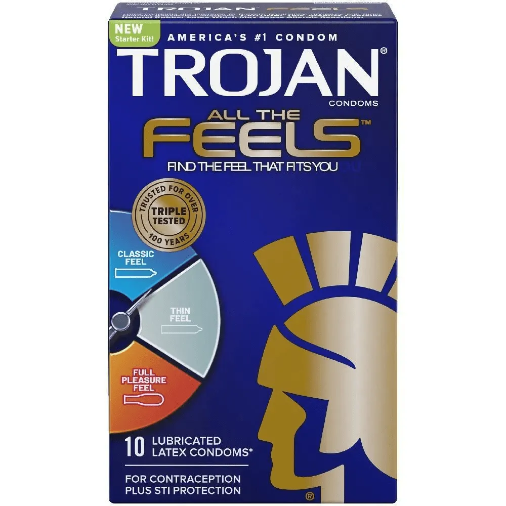 Trojan All The Feels Condoms - Pack Of 3