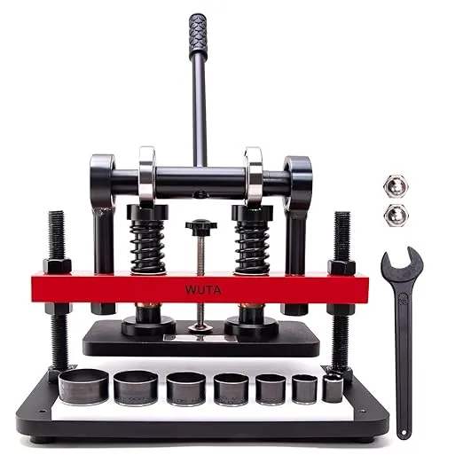 WUTA Die Cutting Machine Manual Die Cutter Embossing Machine Leather Hand Press Mold Leather Cutting Machines for Handmade DIY Leather Craft (Small-38cm x 20cm)