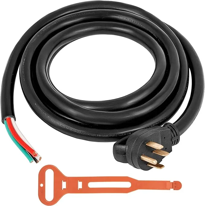 VEVOR 50 Amp Generator Extension Cord STW 6/3 + 8/1 Generator Cord 125V 250V Generator Power Cord N14-50P & SS2-50R & CS6