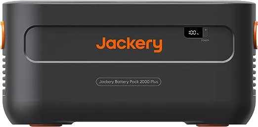 Jackery Expansion Battery Pack 2000 Plus, 2042Wh LiFePO4 Battery Pack for Portable Power Station Explorer 2000 Plus, Extra Expandable Battery for Outdoor RV Camping and Home Emergency