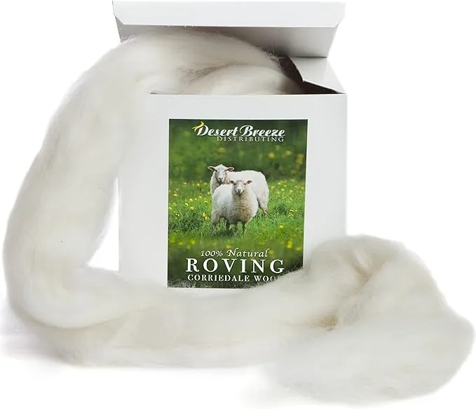 Desert Breeze 100% Natural Wool Roving Top