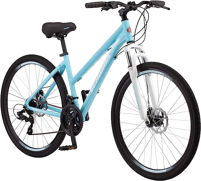 Schwinn Women's GTX-2 700c/28" Dual Sport Hybrid Bike - Light Blue