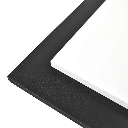 White Expanded PVC Plastic Sheet 10mm (3/8") Thick, Size 12" x 24", Polyvinyl Chloride Foam Board Actual Dimensions - 11.75 in x 23.75 in