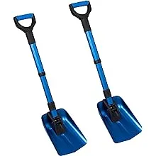 Folding Sport Utility Shovel - Blue - Collapsible Design - Perfect for Camping and Other Outdoor Activities