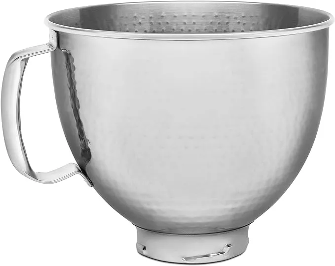 KitchenAid 5 Quart Tilt Head Hammered Stainless Steel Bowl