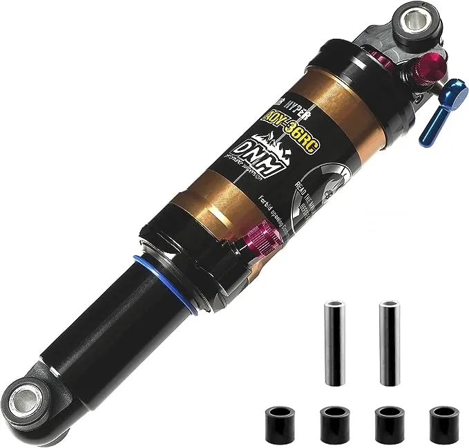 DNM Damping 3 System Mountain Bike Air Rear Shock Rebound/Lock Out/Air Pressure Adjustable AL 7005 Shark/AL 6061 Shock Body