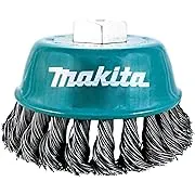 Makita 1 Piece - 4 inch Knotted Wire Cup Brush for Grinders - Heavy-Duty Conditioning for Metal - 4" x 5/8-Inch | 11 UNC