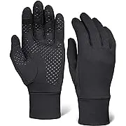 OutdoorEssentials Running Gloves - Touchscreen Men's Winter Gloves - Glove Liners - Hiking Gloves Cold Weather - Warm Gloves