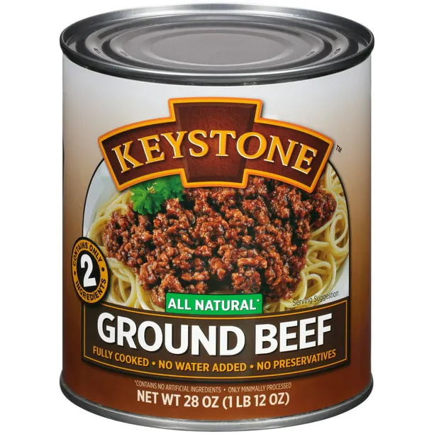 Keystone All Natural Ground Beef, 28 oz Can