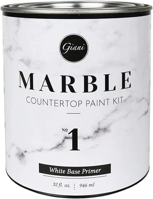 Fgmb Wht Prmr Marble Countertop Paint Step 1 White Primer 32 Fl Oz pack Of 1