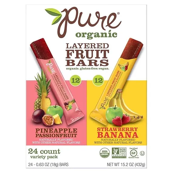 Pure Organic Layered Fruit Bars