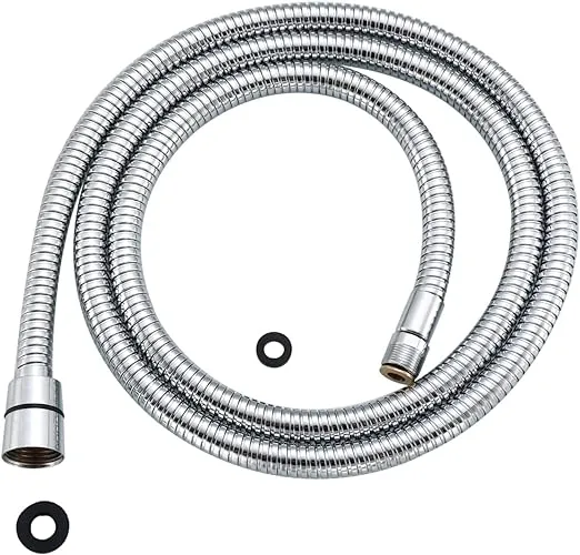 Kitchen 59-Inch or 150CM Pull Down Sink Faucet Replacement Pull Out Spray Head Hose Stainless Steel (Electroplating, 1.5 meters)Kitchen 59-Inch or 150CM Pull Down Sink Faucet Replacem…