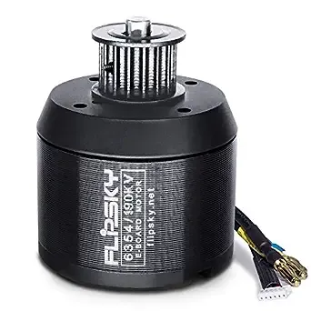 Flipsky Brushless Sensored Motor with Pulley for Electric Bike/Skateboard BLDC Belt Motor 6354 190KV 2450W Shaft 8mm High Efficiency Esk8 Motors with High Torque 7Nm Dustproof Motor e-Bike Motor