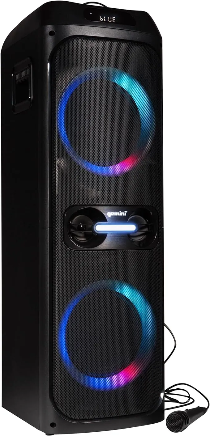 Gemini - GHK-2800 - Bluetooth Speaker System with LED Party Lighting