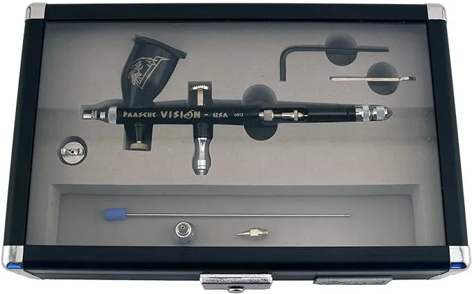 Paasche Airbrush TGX-2F Vision Gravity Feed Double Action Airbrush Set