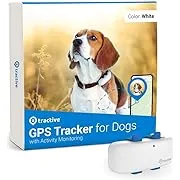 tractive GPS Tracker for Dogs - Waterproof, GPS Location & Smart Pet Activity Tracker, Unlimited Range, Works with Any Collar (Coffee),Beige