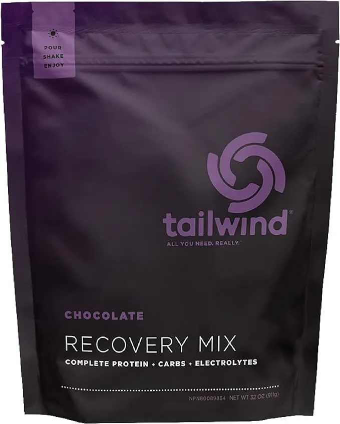 Tailwind Nutrition Rebuild Recovery Drink Mix, Complete Protein with Electrolytes and Carbohydrates, Free of Gluten, Soy, and Dairy, Vegan, 15 Servings, Chocolate