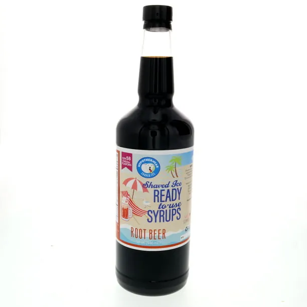 Root Beer Hypothermias Hawaiian ? Snow Cones Flavor syrups for drinks ? coffee, shaved ice & slushie, piraguas, raspados, soda flavor syrup ?? No Corn Syrup, Pure Cane Sugar Quart (32 fl. oz)