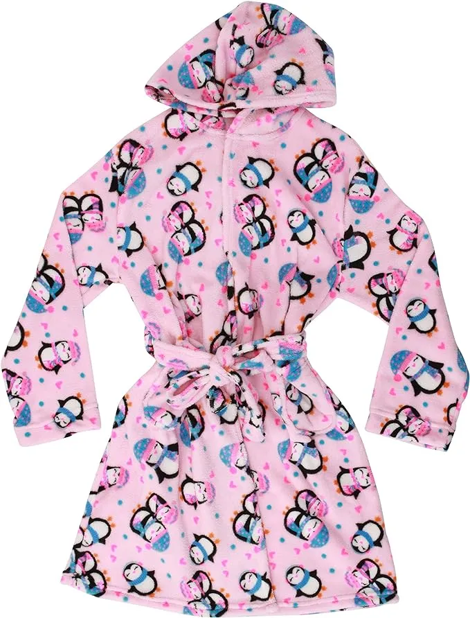 Just Love Girls' Hooded Plush Fleece Robe