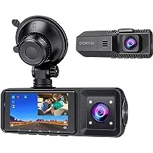 Dual Dash Cam Front and Inside 1080P Dual Dash Camera for Cars CHORTAU Front Inside Dashcams for Cars with Infrared Night Vision,Parking Monitor for Truck and Taxi Driver