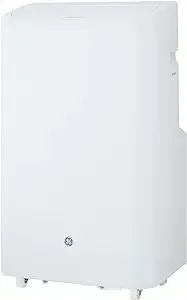 GE APCD08JASW 8,500 Portable Air Conditioner, 8500 BTU, White