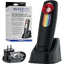 Master Elite - LED Color Matching Light, 500 Lumen - Exact Paint Color Match, Replicates Natural Sunlight for Perfect Match - 3 Color Temperatures, Handheld Rechargeable Work Light,Bodyshop Repair