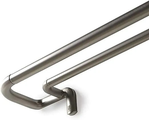 Umbra Twilight Double Curtain Rod Matte Nickel