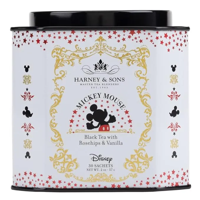 Harney & Sons Mickey Mouse Blend, Disney | 30 sachets Black Tea with Rosehips & VanillaHarney & Sons Mickey Mouse Blend, Disney | 30 sachets Black Tea with Rosehips & Vanilla