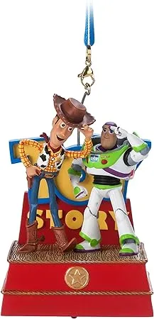 Disney Pixar Woody and Buzz Lightyear Singing Living Magic Sketchbook Ornament – Toy Story 