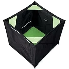 Forester Throw Bag - Easy Folding Arborist Throw Line Cube Storage Organizer Tree Cutting Equipment Throwline Box Arborist Throw Line Storage Thrower Supply Big Storage Bags Cubes Black