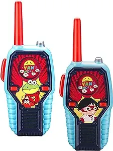 Ryans World Walkie Talkies for Kids, 2 Way Radio Long Range, Light, Sound Effects Kids Toys & Handheld Kids Walkie Talkies, Toys for Boys & Girls for Outdoor Adventure Game