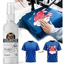 Sublimation Spray, Sublimation Spray for Cotton Shirts, Sublimation Coating Spray Apply All Fabric, Sublimation Spray for Cotton Quick Dry & Super Adhesion, Waterproof, High Gloss (100 ml)