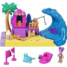 Polly Pocket Pollyville Sunshine Beach Playset, new in package