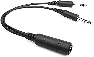 Helicopter U-174 Plug Aviation Headset to General Aviation(GA) Adapter Cable