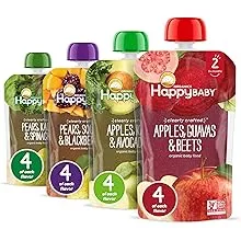 Happy Baby Organics Stage 2 Baby Food Pouches