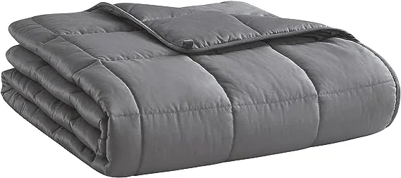 Weighted Blanket (15lbs 60 inchx80 inch Queen Size) Cooling Breathable Microfiber Material with Glass Beads Big Heavy Blanket for Adult All-Season