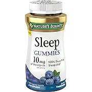 Nature’s Bounty Melatonin Sleep Aid, 10 mg Gummies, Blueberry, 140 Count