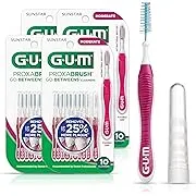 Gum Proxabrush Go-Betweens - Moderate - Interdental Brushes - Soft Bristled Dental Picks for Plaque Removal Health - Safe for Braces & Dental