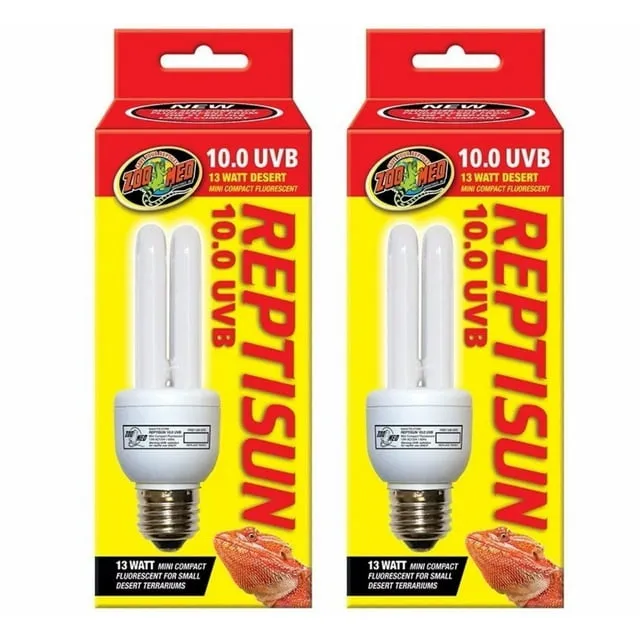 Zoo Med Reptisun 10.0 Uvb Mini Compact Fluorescent 13 Watt