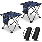 2 Pack Folding Camping Stool Portable Outdoor Camping Chair for Fishing BBQ H...