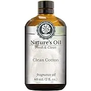 Clean Cotton Fragrance Oil (60ml) for Diffusers, Soap Making, Candles, Lotion, Home Scents, Linen Spray, Bath Bombs, Slime