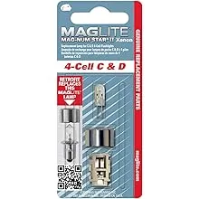 Mag-Lite Replacement Bulbs for 4 C-Cell and 4 D-Cell Flashlights