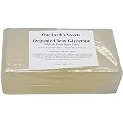 Our Earth's Secrets Organic Clear Glycerin 2 Lbs Melt and Pour Soap Base