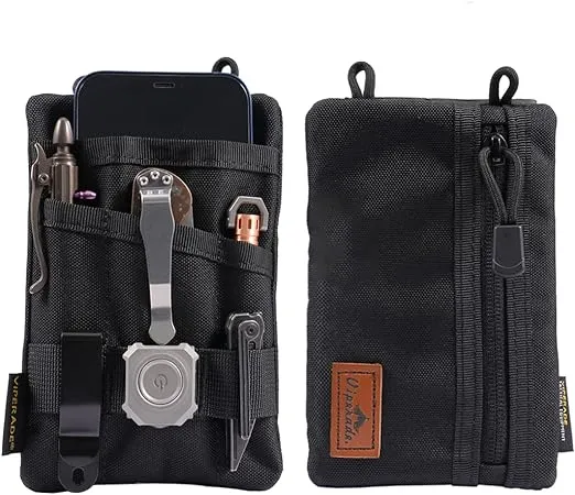 VIPERADE VE1 Pocket Organizer, Tool Pocket Organizer for Men, Pocket Organizer Storage EDC Gears, Best Gift to Keep Organized, Hold Your Flashlight/Pocket Knife, Tactical Pen, Notebook